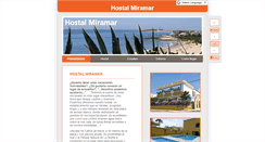 Desktop Screenshot of hostalmiramar.com